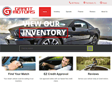 Tablet Screenshot of grantmotors.net